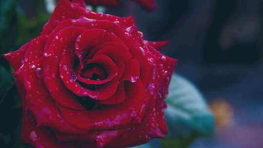 4K红色玫瑰