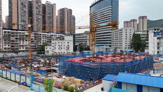 城市建设房屋建筑施工航拍