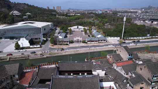 航拍上虞曹娥景区