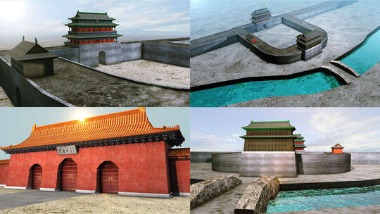 北京城门复原模型