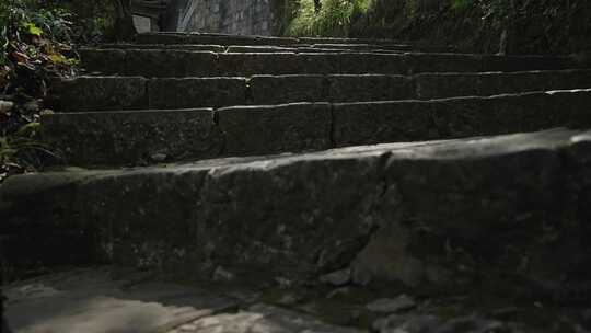 【正版素材】台阶石阶楼梯步道古道视频素材模板下载