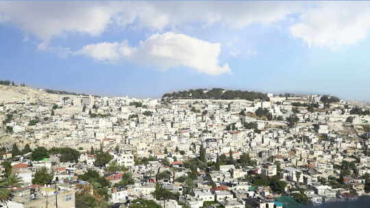 耶路撒冷老城与云视频素材模板下载