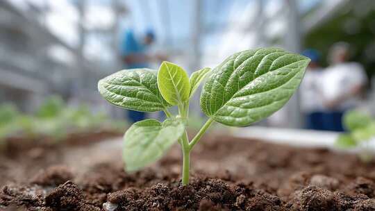 温室环境下幼苗茁壮成长预示农业科技新发展