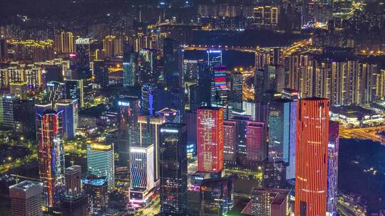 广西南宁第一届学青会五象夜景