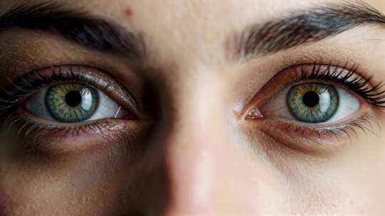 人物眼睛微距特写画面