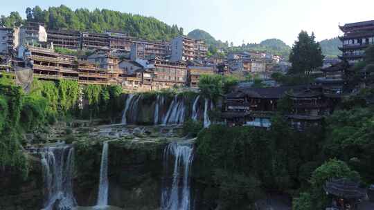 湖南芙蓉镇、酉水河、古镇