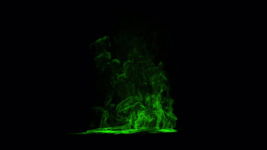 4k魔幻绿色神秘火焰素材 (4)视频素材模板下载