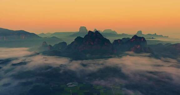 日出云海航拍壮丽山河0016