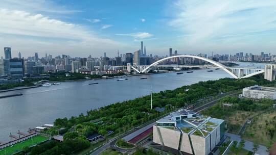 4K原创-上海世博文化公园申园航拍视频素材模板下载