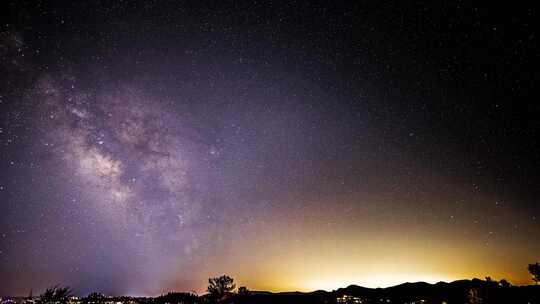 农村乡村西藏318银河星空延时