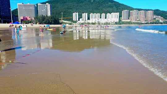 广东阳江海陵岛旅游风光航拍