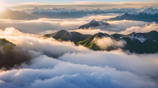 高山云海壮丽全景