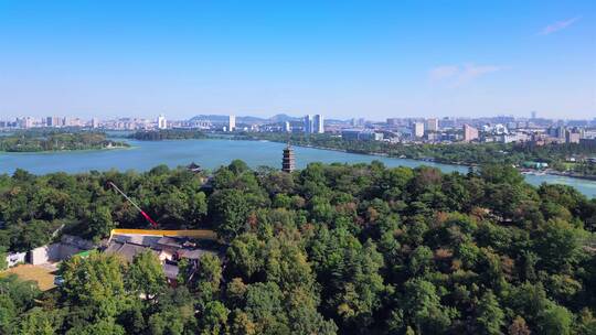 南京市九华山公园航拍风光