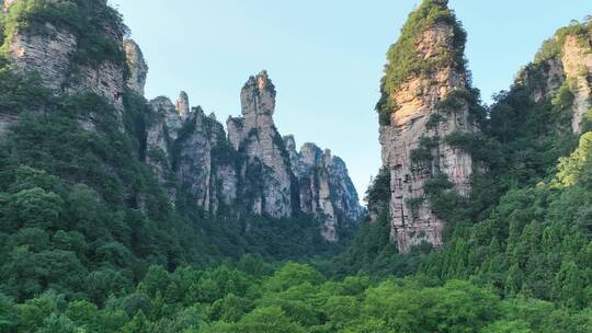 4K航拍张家界武陵源风景区群山