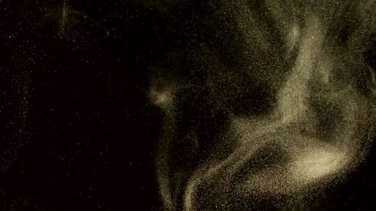 黑色背景粒子特效画面