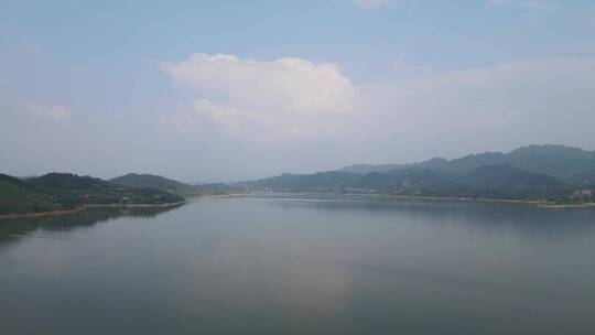 城市风光盖楼建筑风景山川农田种植