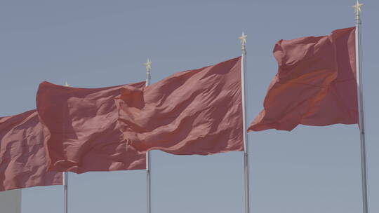 天安门素材 红旗 人民大会堂 祝福祖国
