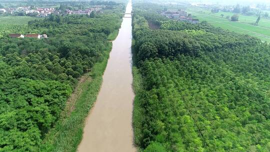 航拍上海崇明岛生态旅游岛视频素材模板下载