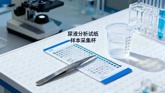 尿液检测试纸医学科研实验室化验视频