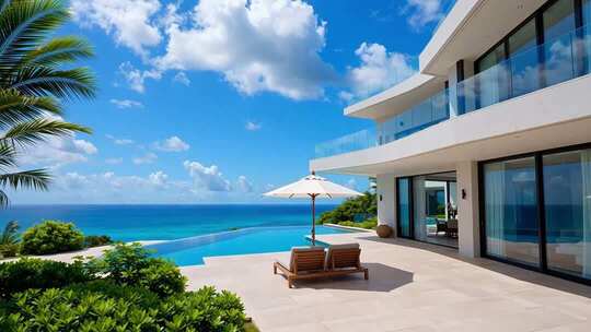 高端现代简约别墅室内外景观合集