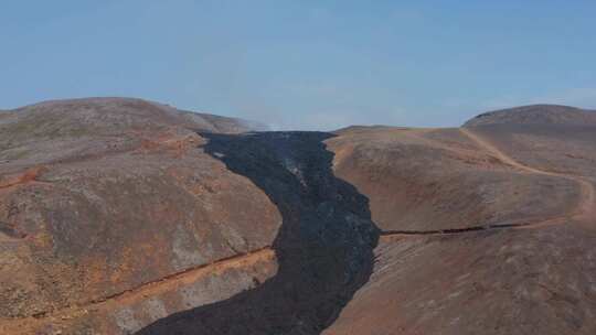 熔岩，流动，火山，火山