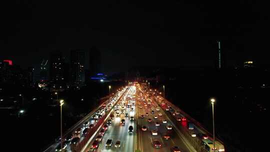 城市夜晚车流深圳交通C视频素材模板下载