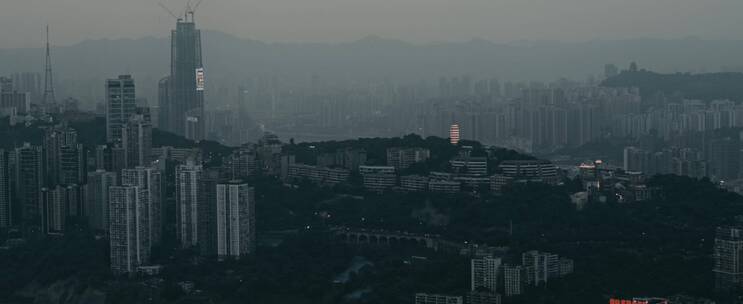 电影感重庆城市夜景