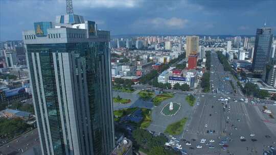 航拍中国人民银行大楼