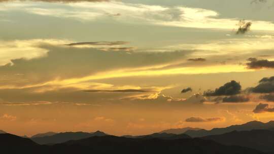 日落 震撼日落 傍晚航拍 安吉夕阳