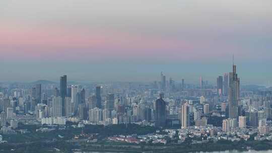 南京玄武区大景南京大景紫峰大厦航拍