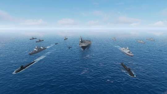 4K辽宁号航母舰队