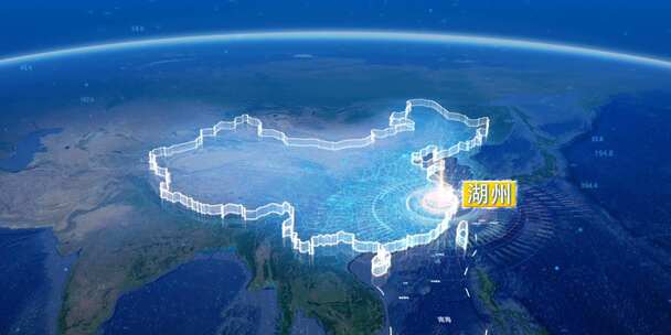 地球俯冲定位地图辐射中国湖州