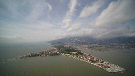 航拍崂山风景