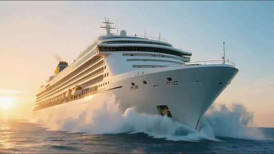 海上豪华邮轮日出巡航合集