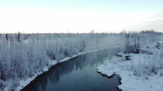 河流冰雪融化水水滴水源水资源