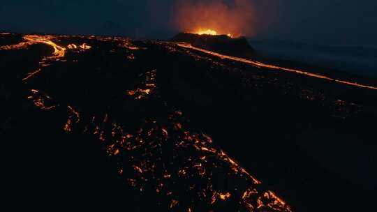 熔岩、火山、Fpv、无人机