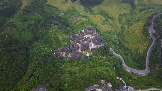 福建南靖土楼 福建客家围屋 福建土楼群