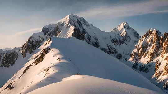 雪山山峰山脉意境风景1