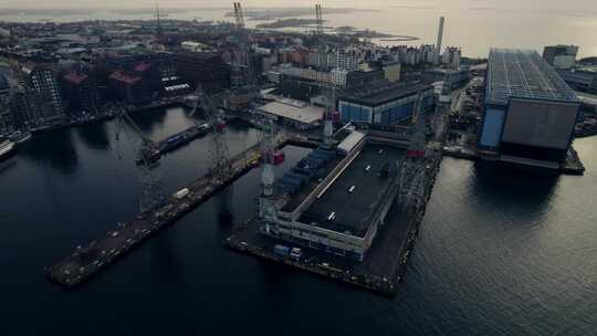 Helsinki， Harbor，城市，