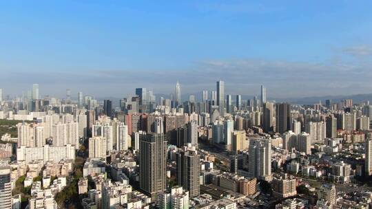 震撼大气城市景观深圳南山粤海街道航拍4k