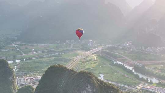 桂林山水风光航拍