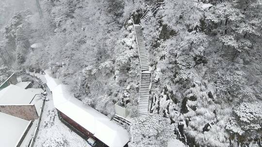 庐山大雪航拍4K