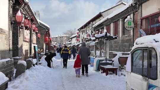 所城里雪景