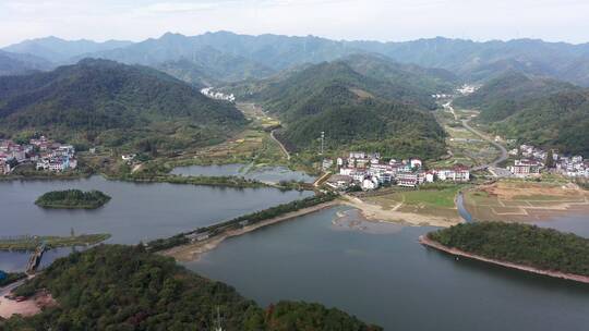 浦江通济湖风光4K航拍