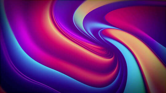 彩色抽象扭曲曲线背景