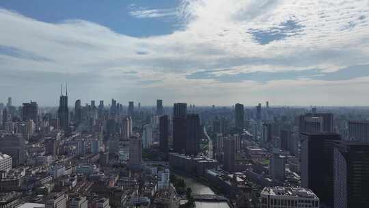 上海黄浦区建筑群航拍