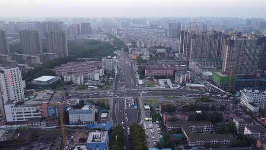 郑州市交通道路城市航拍