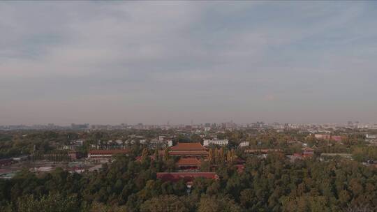 北京中轴线 景山寿皇殿 九举牌楼延时视频素材模板下载