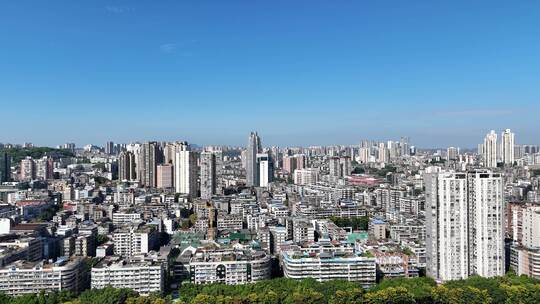 航拍四川泸州大景泸州城市建设