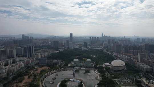 现代化大都市的壮观城市风光全景